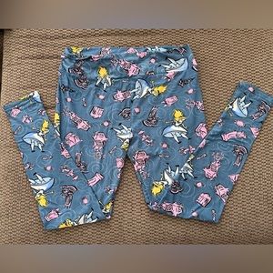 Alice in Wonderland LuLaRoe Tall & Curvy Leggings for Plus Size.